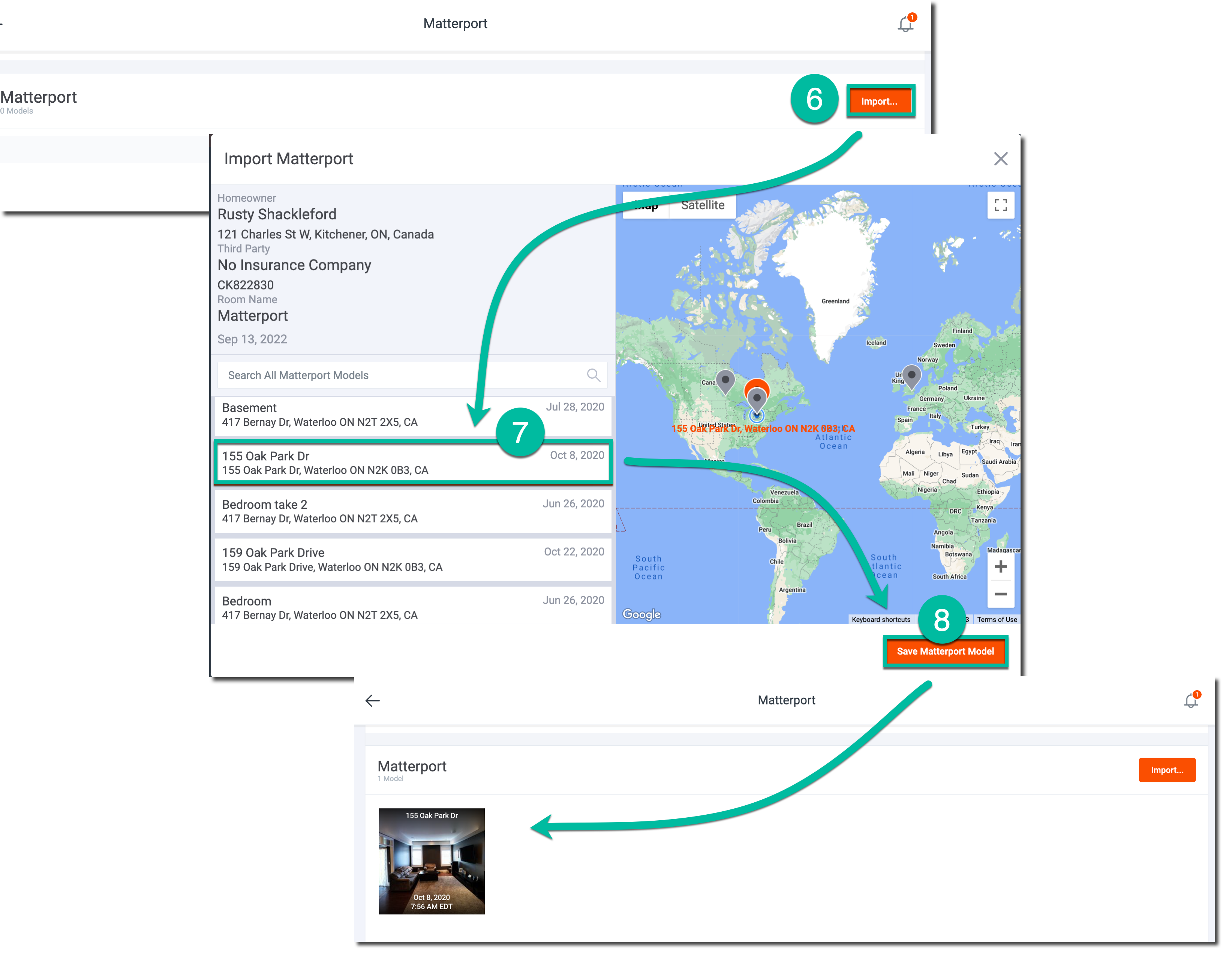 Importing Matterport Models Encircle